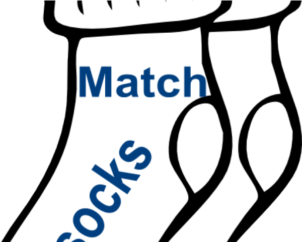 Match Clipart Clip Art - Printable Socks Coloring Pages (640x480)