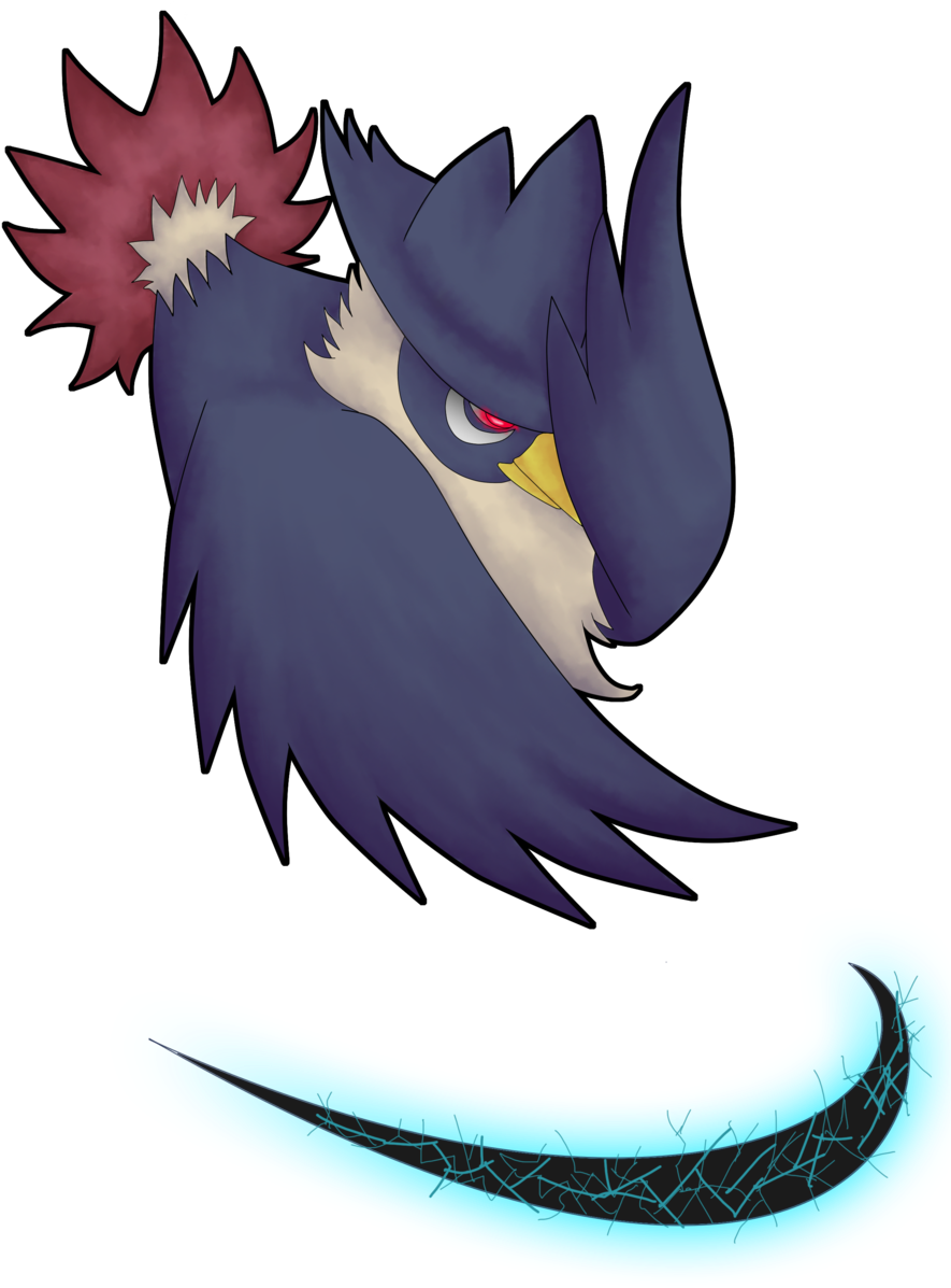 Png - Honchkrow Transparent (900x1220)