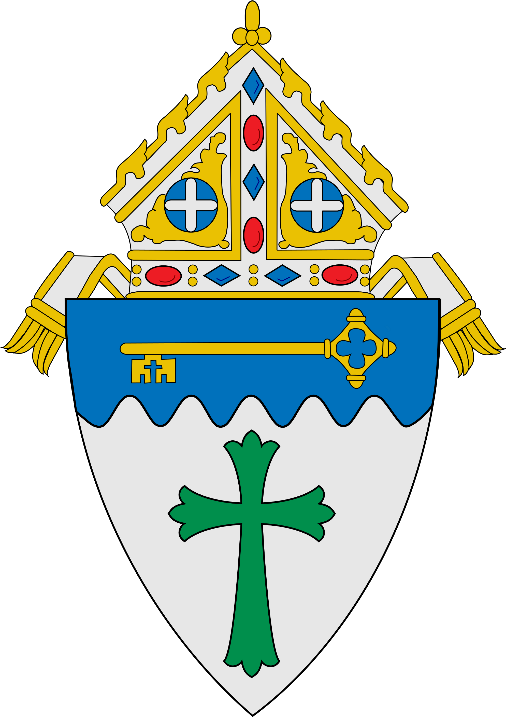 Boniface Church Is In The Roman Catholic Diocese Of - Diocese Of Erie Logo (2000x2826)
