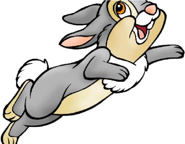 Bambi Clipart Transparent - Jumping Rabbit Clipart (640x480)