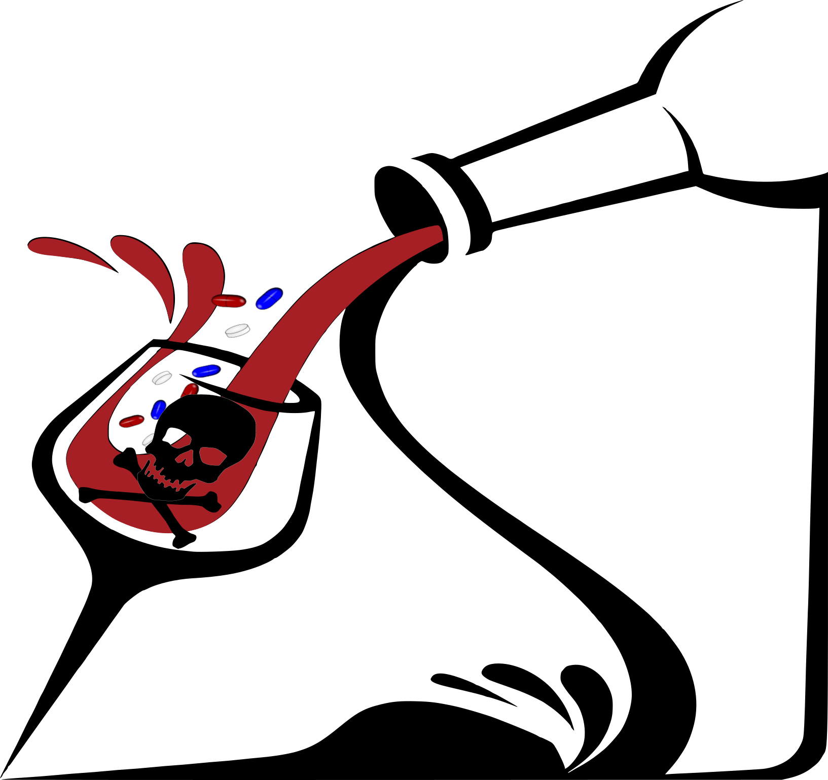 Medications And Alcohol Don't Mix - Bar Glass Clipart (1633x1539)