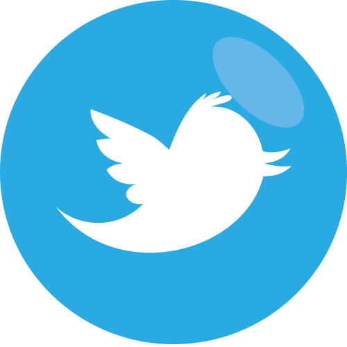 Facebook Googleplus Twitter Linkedin - Youtube Round Logo Blue (500x500)