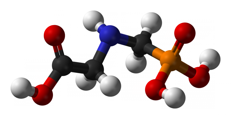 Compared To Other Active Ingredients In Herbicides, - Glyphosate Molecule (900x465)
