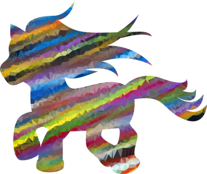 My Little Pony Horse Rainbow Dash Silhouette - My Little Pony Silhouette (403x340)