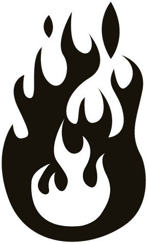 Jpg Transparent Fire Flame Clipart Transparent - Clipart Black And White Flames (512x512)