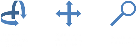 3d Controls - Cross (640x200)