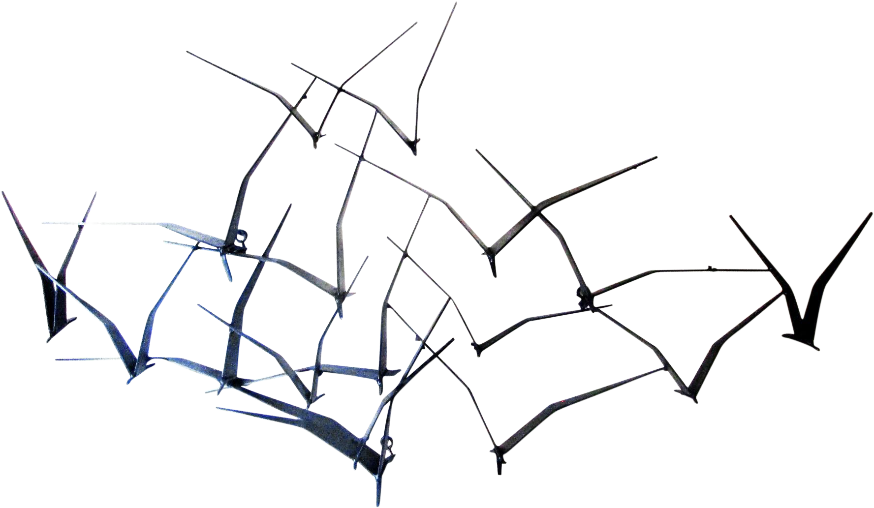 Curtis Jere Black Metal Flying Birds Wall Art - Art (1800x1200)