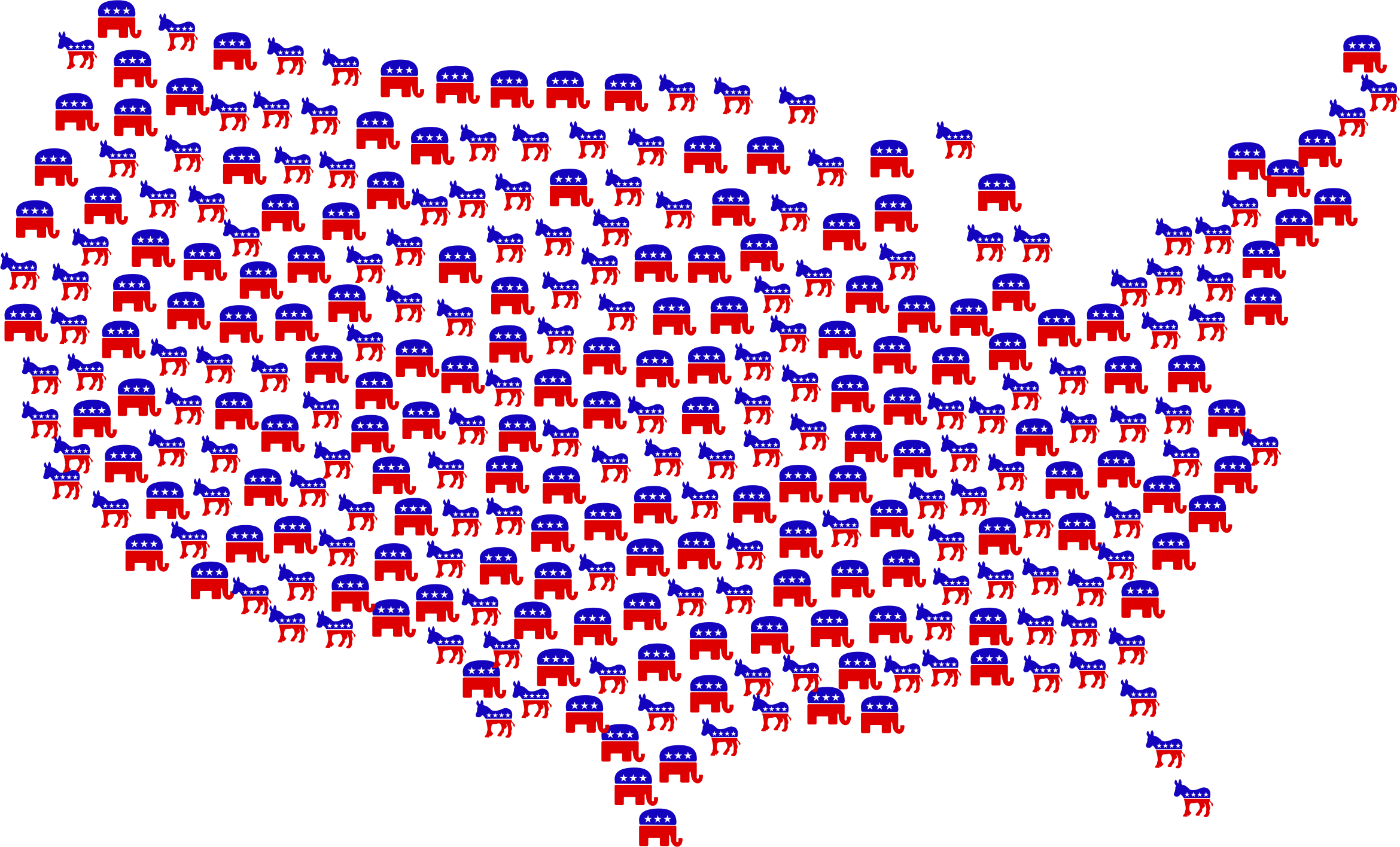 Big Image - Democrat Party Donkey Flip Flops (2340x1416)