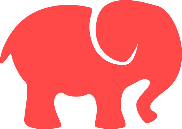 Clipart Republican Elephant - Elephant Svg Free (600x425)