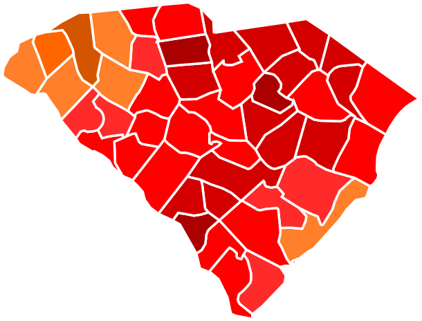 312 × 240 Pixels - South Carolina 2016 Election Results (623x480)