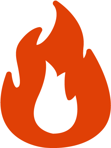 Heating - Fire Red Icon Png (512x512)