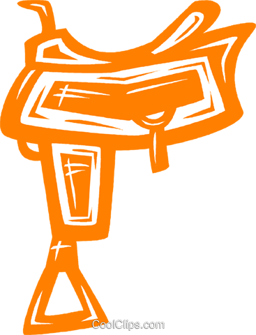 Saddle Royalty Free Vector Clip Art Illustration - Illustration (367x480)