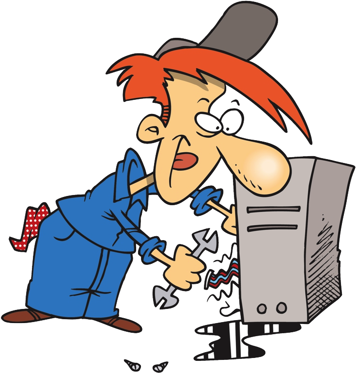 Cartoon Cliparthut Free Air Conditioner Repair Ac - Ac Technician Png Clipart (749x786)