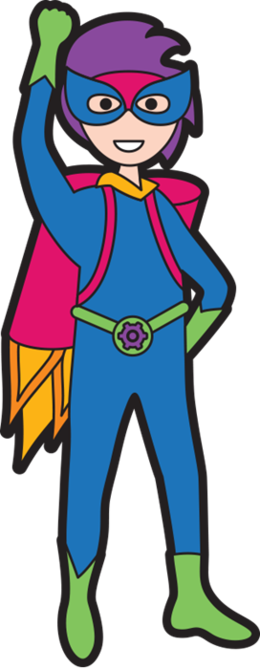 About 2645 Free Commercial & Noncommercial Clipart - Maths Superhero (260x669)
