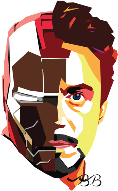 Iron Man Tony Stark Art (500x708)