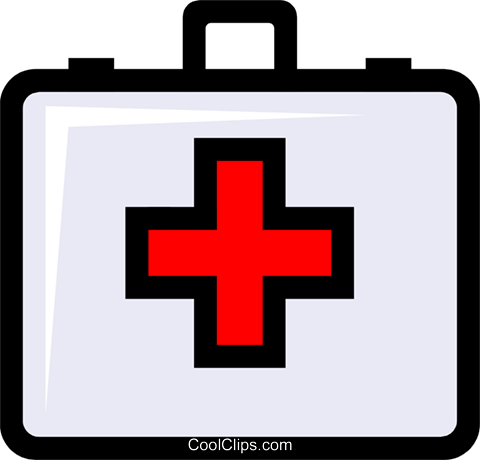 Symbol Of A First Aid Kit Royalty Free Vector Clip - Nurses Cap Clipart (480x460)
