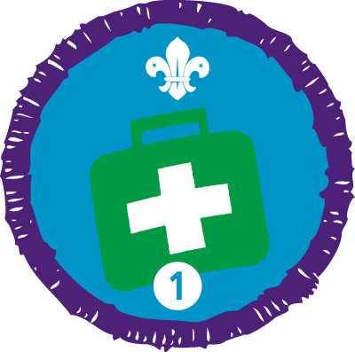 Scouts First Aid Badge (400x397)