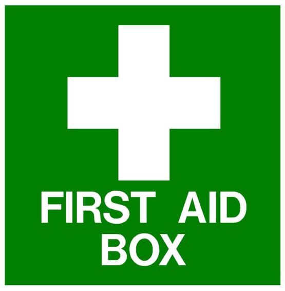 Box Sign Transparent Background And Safety Image - Safety Signs First Aid (624x641)