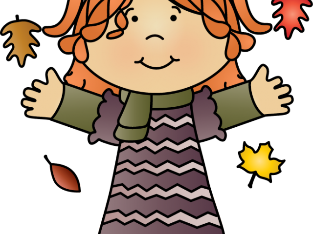 Fall Clipart Child - Autumn Clothing Clip Art (640x480)
