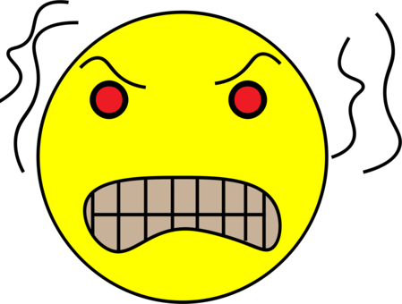 Smiley Emoticon Drawing Computer Icons Face - Angry Head (449x340)