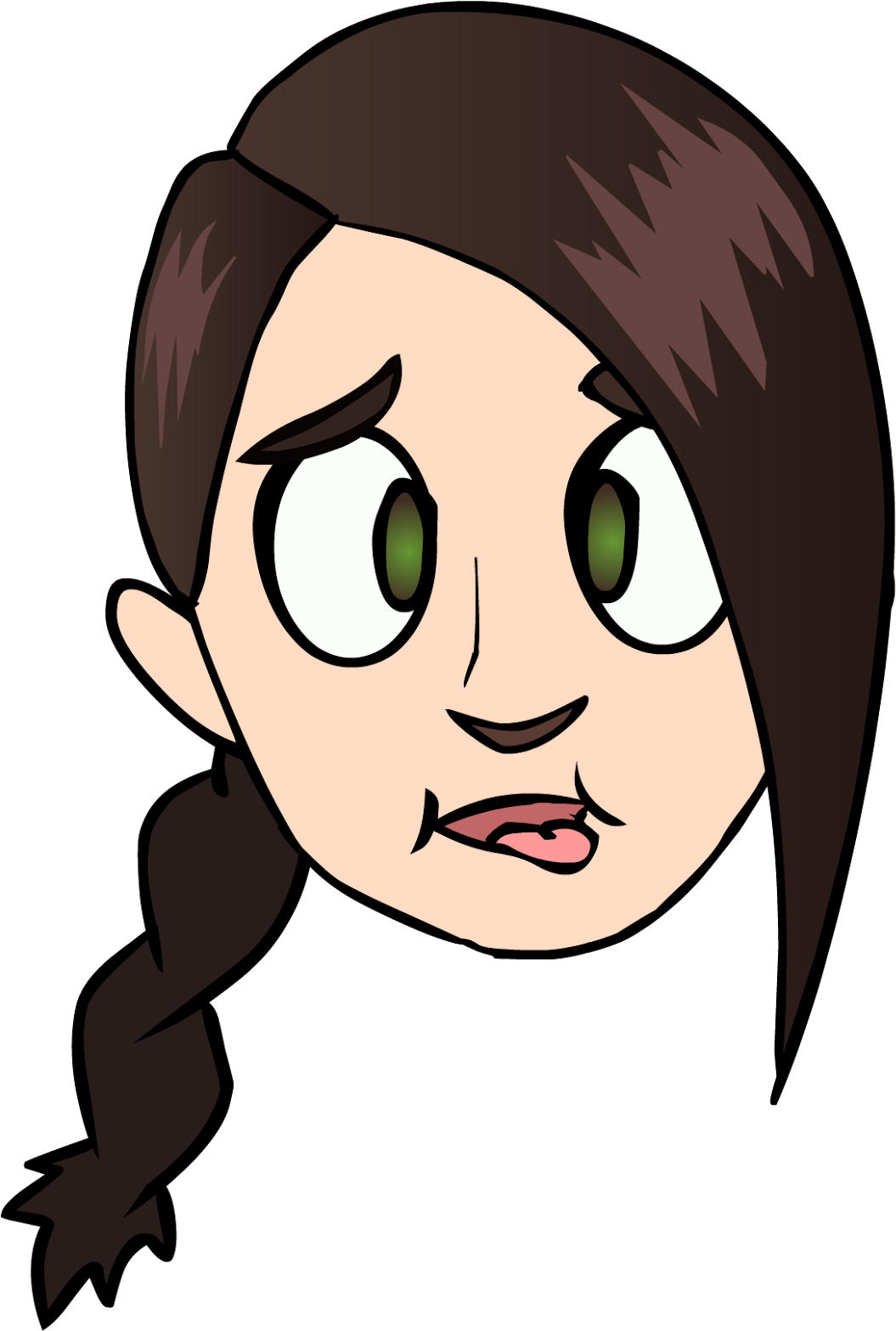 Png Freeuse Download Confused Drawing Portrait - Cartoon (1096x1600)