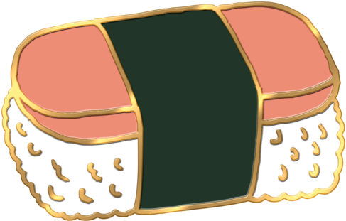 Korean Clipart Musubi - Spam Musubi (600x600)