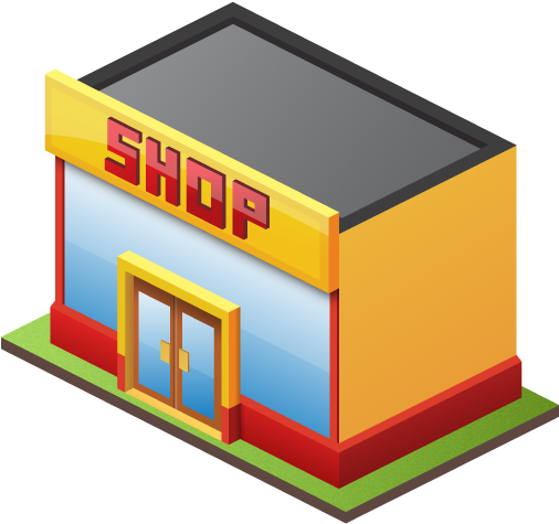 Clipart Library Image Of Mall Building - Shop Icon (512x512)