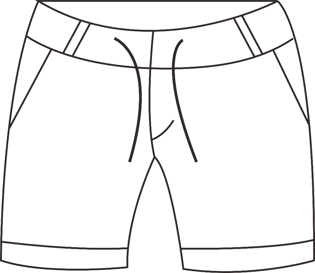 Clear Background Of Free - Shortsblack White Draw (1024x887)