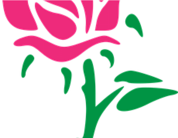 Bud Clipart Tiny Rose - Flower Stencil Transparent (640x480)