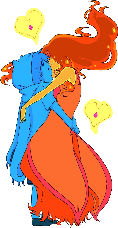 Adventure Time Fan Art Flame Princess - Finn X Flame Princess Fanart (500x950)