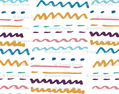 Dino Are Fun Cord Zigzag - Dino Are Fun Cord Zigzag (400x317)