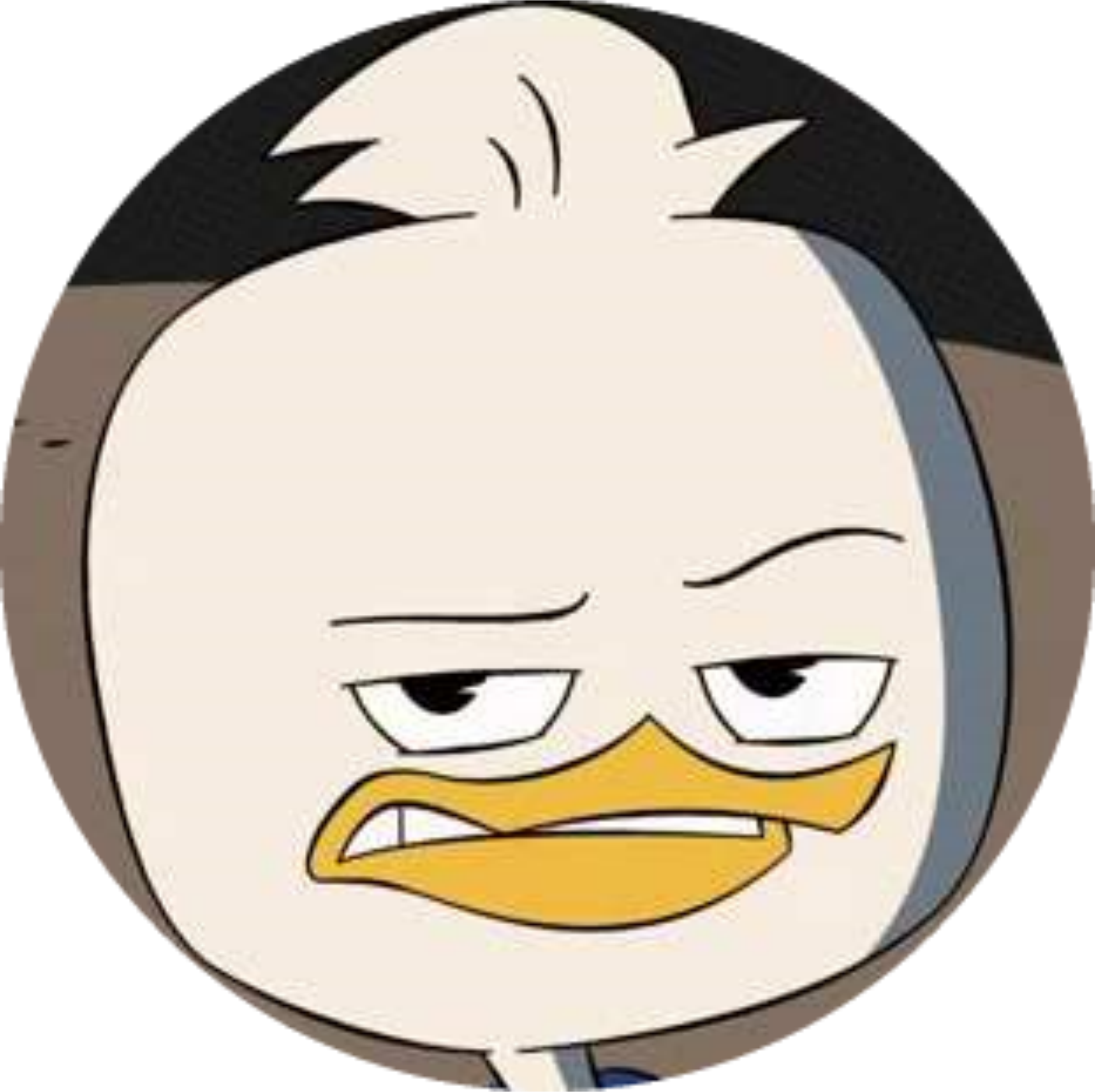 Smiley Nose Cartoon Eye Duck Face - Clip Art (2400x2394)