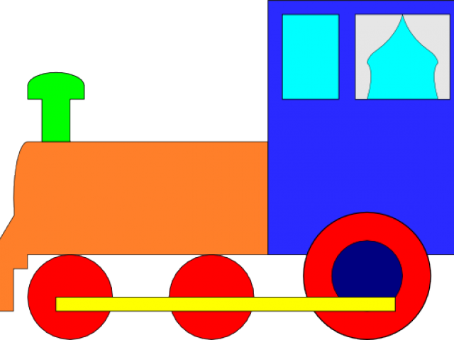 Simple Clipart Train - Kereta Api Kartun (640x480)
