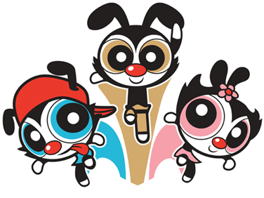 Someone Combined Two Of My Favorite Cartoons Into One - Yakko Slouchy V-neck Puff Maniacs! (472x447)