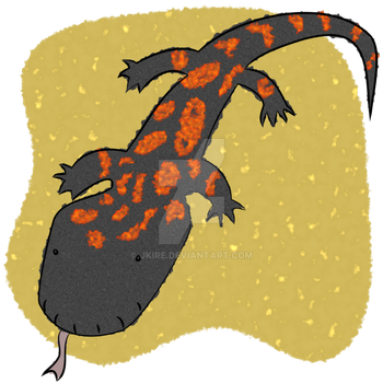 Gila Monster Clipart Salamander - Gila Monster (350x350)