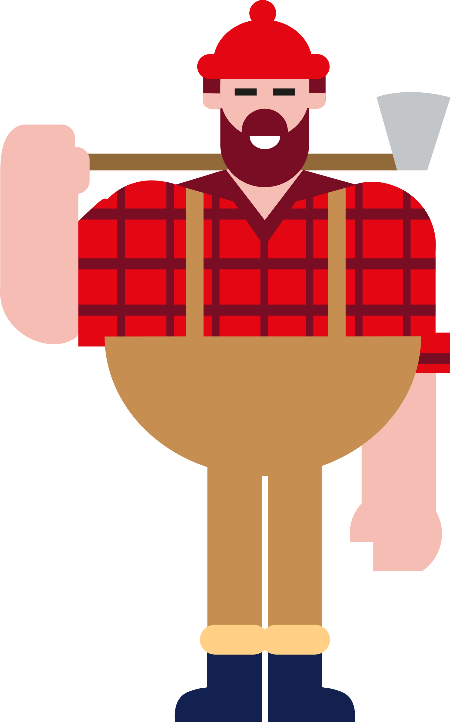 Big Image - Lumberjack Clipart (1528x2400)