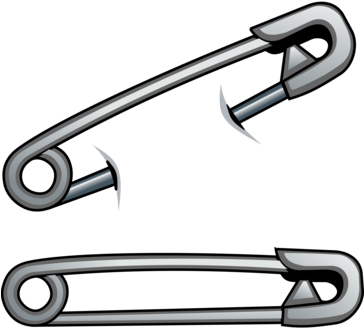 Safety Pin Computer Icons - Safety Pin Clipart Free (363x340)