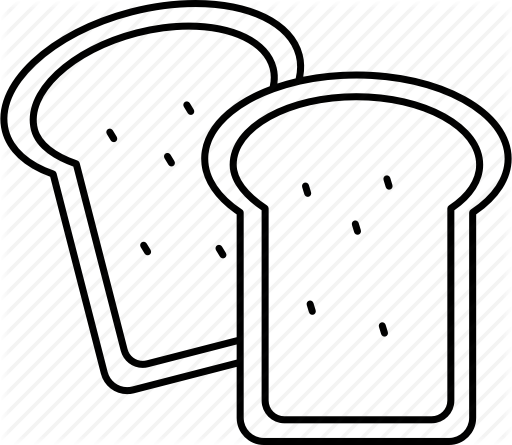 Banner Freeuse Stock Slice Of Bread Drawing At Getdrawings - Bread Slices Drawing Png (512x445)