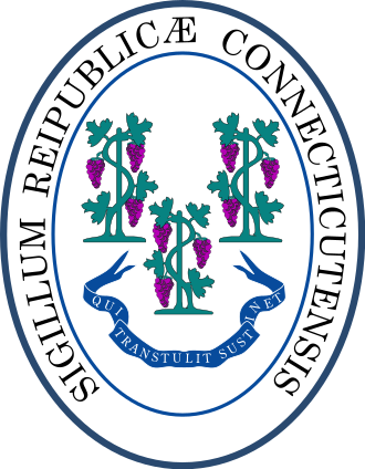 Seal Of Connecticut - Fundamental Orders Of Connecticut Symbol (330x424)