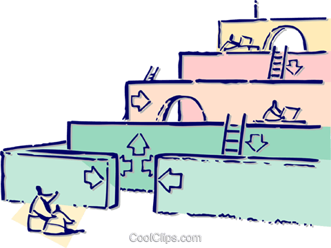 Business Infrastructure Royalty Free Vector Clip Art - Antonym Of Risk (480x360)