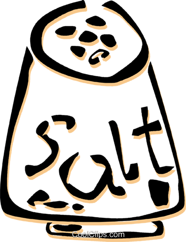Salt Shaker Royalty Free Vector Clip Art Illustration - Salt Shaker Royalty Free Vector Clip Art Illustration (369x480)