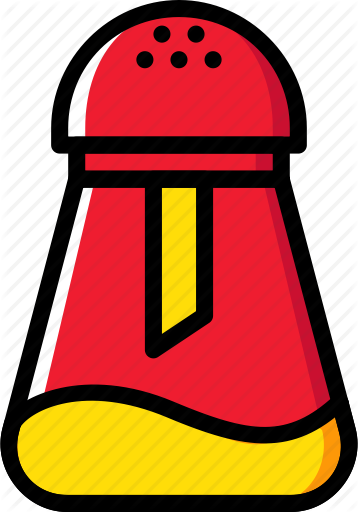 Salt Shaker Clipart Cooking Food Gastronomy Salt Shaker - Portable Network Graphics (358x512)