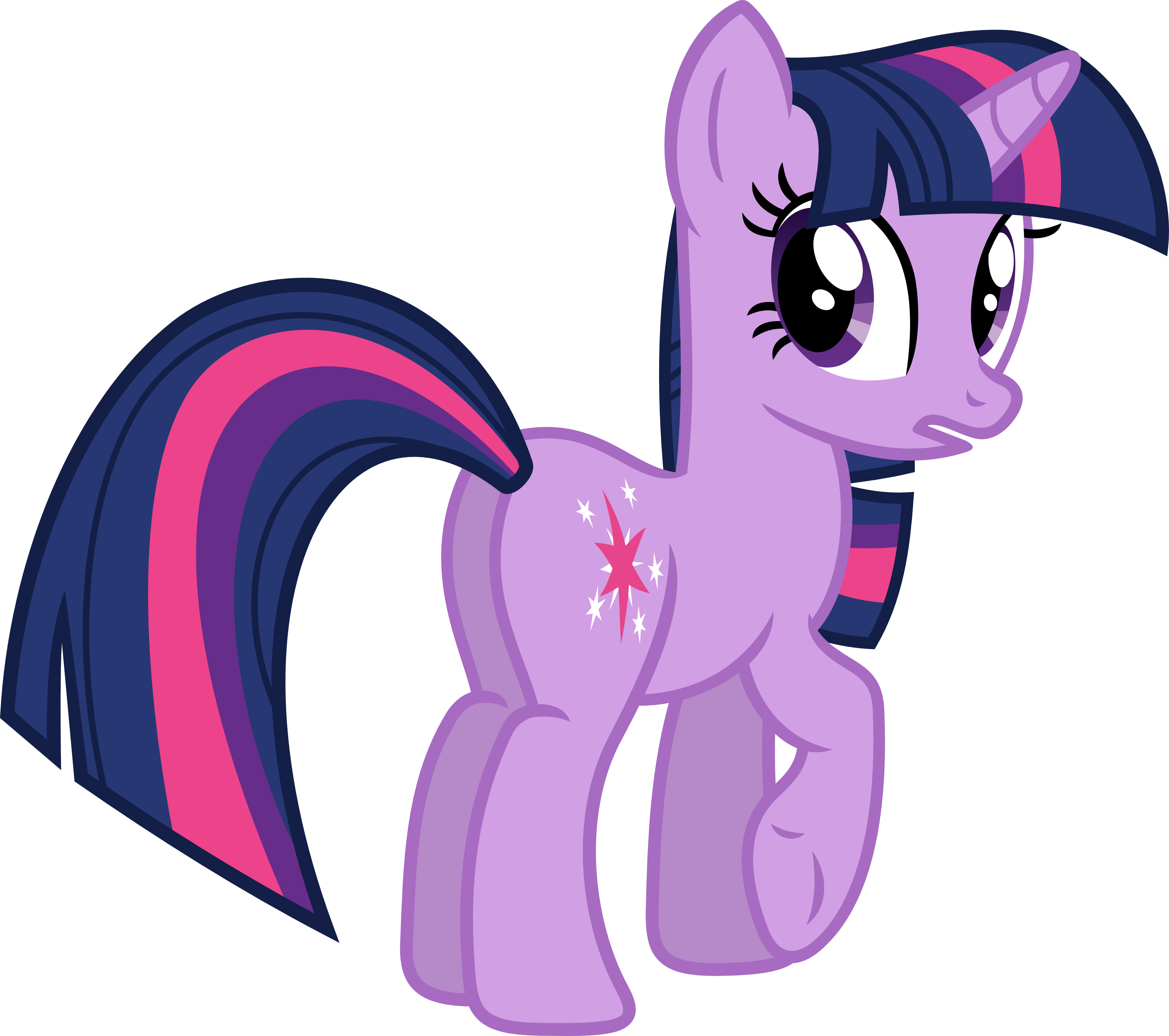 Porygon2z, Female, Looking Back, Mare, Plot, Pony, - My Little Pony Twilight Sparkle Unicorn (3545x3142)
