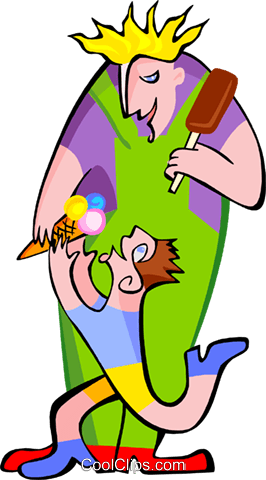 Parent And Child Royalty Free Vector Clip Art Illustration - Parent And Child Royalty Free Vector Clip Art Illustration (266x480)