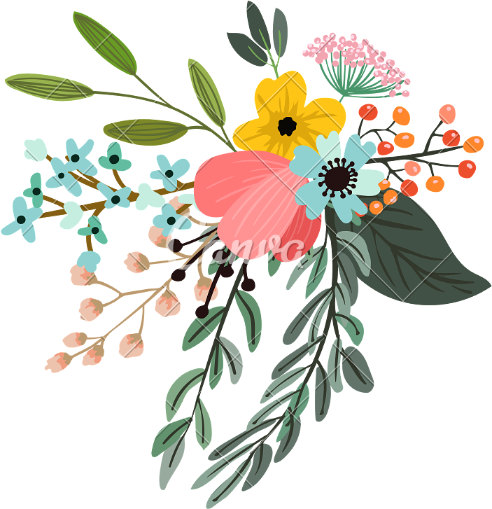 Invitation Blue With Flowers Rehearsal Dinner Invitation - Marzipan Cafe & Bakery (800x800)