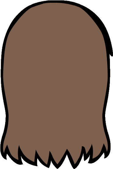 Back Of Head Png - Back Of Head Cartoon Transparent (403x570)