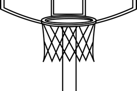 Svg Royalty Free Download Download Wallpaper Hoop Full - Draw A Basketball Ring (450x300)