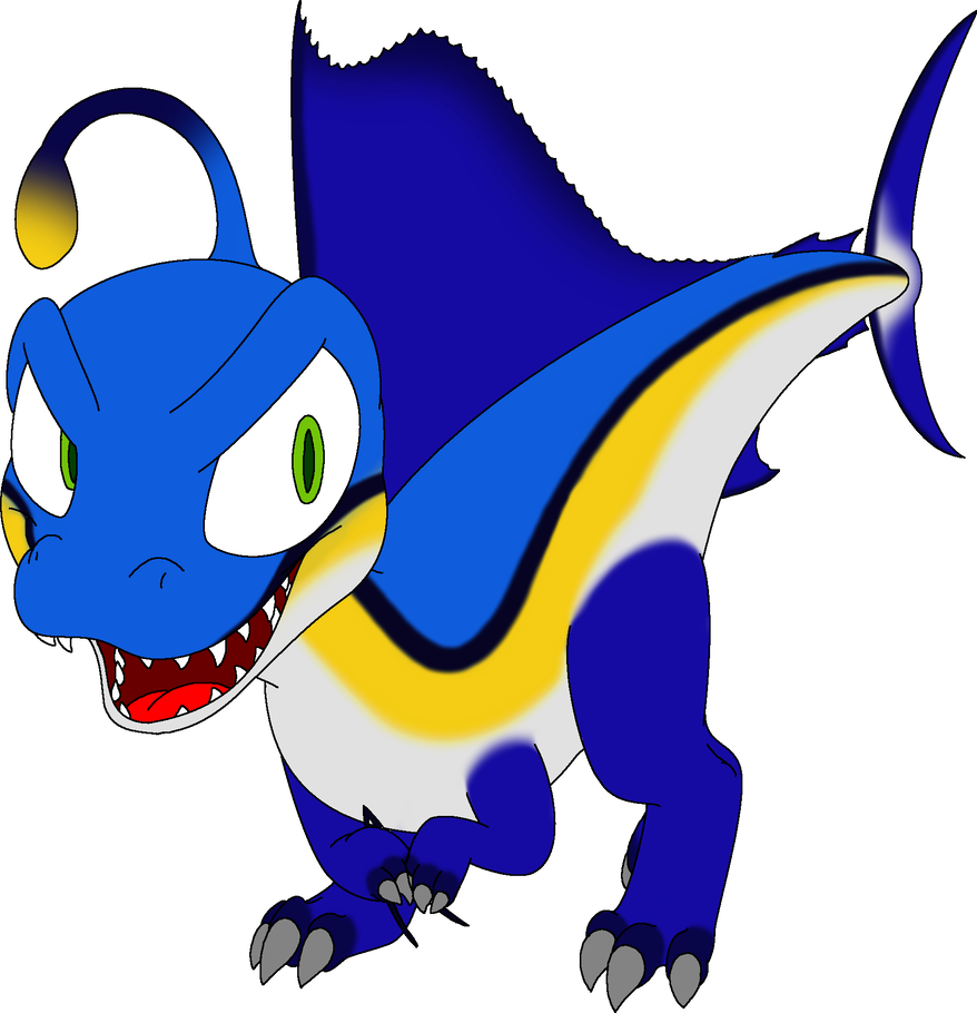 Martin The Sailfish Snapraptor By Yo-snap - Cartoon (878x910)