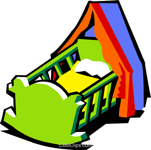 Cradle Royalty Free Vector Clip Art Illustration - Колыбель Клипарт (480x478)
