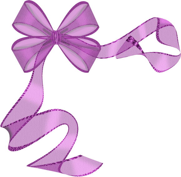 Laços & Fitas Ribbon Art, Ribbon Bows, Ribbons, Bow - Purple Ribbon Border Clip Art (580x566)